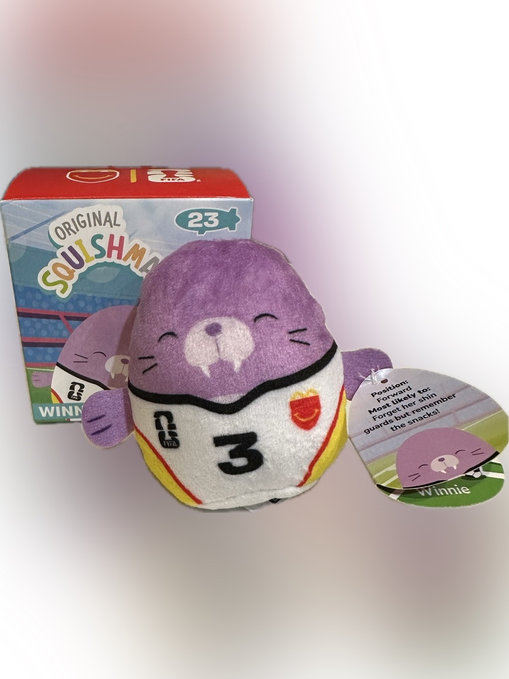 2026 MCDONALDS FIFA WORLD CUP SQUISHMALLOWS #23 WINNIE HAPPY MEAL TOY PROMOTION